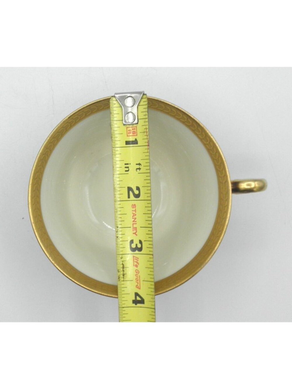 Diane Cobalt Blue Band by Syracuse Footed Cup & Saucer Set of 4 Pattern SY DIACB - Picture 7 of 13